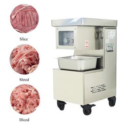 3000W Commercial Meat Slicer Machine For Pork Beef Chicken Breast Shredded Cutter