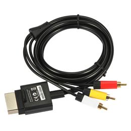 1.8M/6ft Audio Video AV With Three RCA Plug Composite Cable for X-box 360 Slim