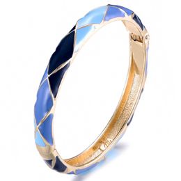 Bracelet Women's Hoilday Gift Latest Colour Bangle Rhinestones Accessories Girls Fashion Bracelet Blue 55b40 Q0717