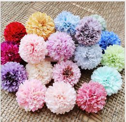 2021 9cm 100pcs 9 Colours available Artificial Silk Carnation Flower Heads Mother\'s Day DIY Jewellery Findings headware