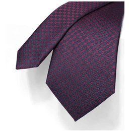 Brand Luxury Dark Red Plaid Tie For Men 8CM Wedding Business Fashion Dress Suit Silk Polyester Male Necktie With Gift Box