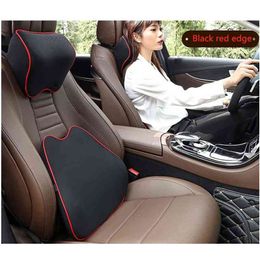 Headrest Memory Foam Neck Pillow Seat Head Lumbar Support Office Chair Cushion For Car Auto