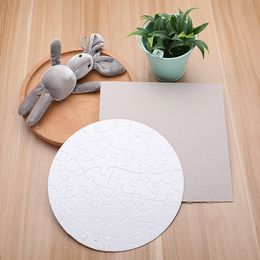 Round Shaped Jigsaw Puzzles Sublimation Blanks Puzzles DIY Puzzle Blank Custom Puzzle for Heat Transfer