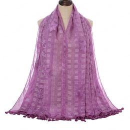 Embroidery Cotton Lace Scarf Shawls Muslim Hijabs With Rhinestone Large Size Headscarf Wraps Women Spring Autumn