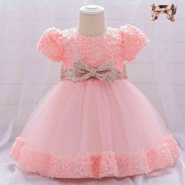 Baby Girl Sequin Dress Birthday Christmas Party Infant Costume Toddler Princess Year 210515