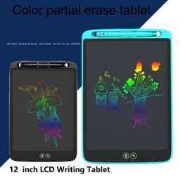 Portable 12 inch Colourful LCD Drawing Board Simplicity Locally Erasable Electronic Graphic Handwriting Pads for Gift