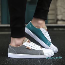 new colorblocking canvas shoes allmatch mens casual shoes hiphop skateboarding sports shoes mens fashion student board shoe