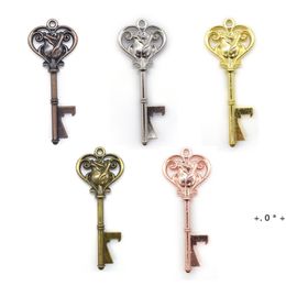 Rose flower Keychain Beer bottle opener Keyring openers ZZF14116