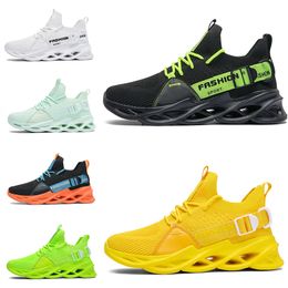 Good quality Non-Brand men women running shoes blade Breathable shoe black white green orange yellow mens trainers outdoor sports sneakers 39-46