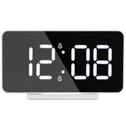 Other Clocks & Accessories Digital Alarm Clock, LED Dimming Display Clock With Power-Off Memory Function, Snooze Timer, Temperature