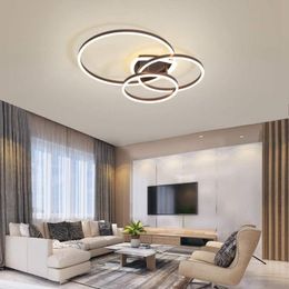 Chandeliers Modern Led Ceiling Lamp Chandelier For Living Room Bedroom Kitchen Coffee Circle Ring Lights Remote Control Dimming 110v 220v