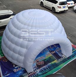 5m indoor inflatable white dome Big blow up igloo Tent Advertising customized