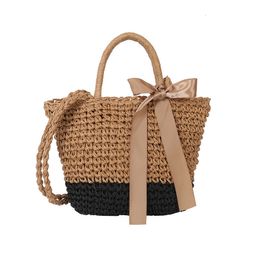 HBP Non-Brand Knitting hand women's 2021 straw fashionable beach one shoulder messenger bag simple sport.0018