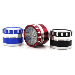 Factory price Large Herb Smoking Grinder 63mm 4 layer Aluminium CNC Engraving with Colour Accessories