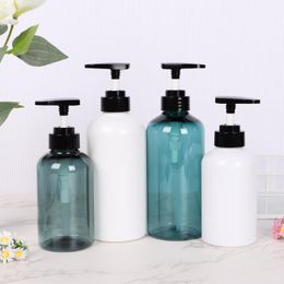 Liquid Soap Dispenser 300/500ml Shower Shampoo Refillable Bottles Empty Reusable Lotion Bottlers With Press Pump Plastic Containers