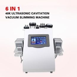 Professional Cavitation 6 In 1 Lipo Laser Skin Tightening Slimming System RF Vacuum Ultrasound Fat Reduction Machine