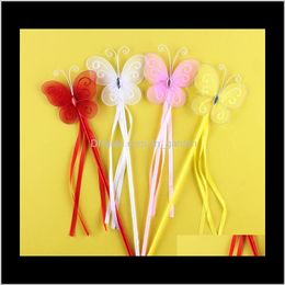 Other Event Festive Supplies Home & Garden Drop Delivery 2021 Colours Princess Butterfly Fairy Wand Magic Sticks Birthday Party Favour Girl Gif