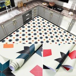 Wallpapers Bathroom Non-Slip Floor Tiles Waterproof Stickers Background Decoration Wall Kitchen Mats Wallpaper Self-Adhesive