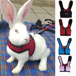 Rabbits Harness with Elastic Leash Set Suitable for Small Pets Cat Guinea Pig Ferret and Other Animal Chest Strap