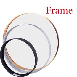 MEIAN Round Aluminum Frame For Canvas Painting Picture Provide DIY Wall Po Poster Art Craft Hanger 210611