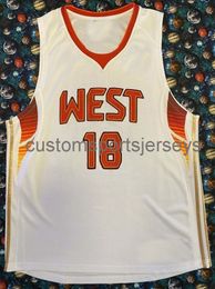 Custom 2009 West All-Star Andrew Bernstein Basketball Jersey Embroidery add any name number