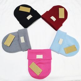 Knitted Beanie Winter Wool U Skull Caps 6 Colours With Tag Unsex Designer Knitting Hats Wholesale