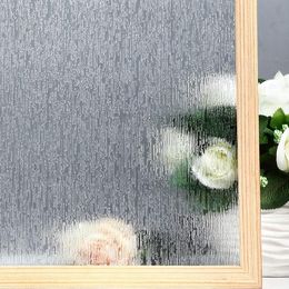 Window Stickers Rain Glass Film Privacy Static Cling Decorative Sticker For Home Office Removable UV Protection Heat Control