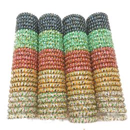 100Pcs/Lot Size 5.5CM Leopard Print Elastic Rubber Telephone Wire Ties Plastic Rope Hair Band Accessories