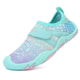 Summer Children Kids Quick Dry Beach Barefoot Aqua Water Shoes Wading shoes Lightweight Swimming Sneaker Boys Girls Beach Shoes G1126