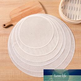 5pcs Round Bamboo Steamer Paper Steaming Papers Household Cotton Steamer Cloth Non-stick Cage Drawer Steamer Pad Factory price expert design Quality Latest Style