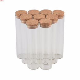 30*100mm 50ml Tiny Small Empty Test Tube Cork Bottles Vials For Wedding Decoration Christmas Gifts 50pcs/lothigh qty