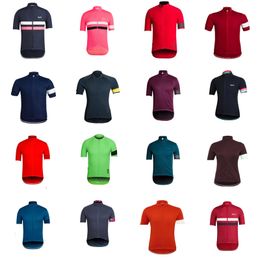 RAPHA team Men's Short Sleeves Cycling jersey Road Racing Shirts Bicycle Tops Summer Breathable Outdoor Sports Maillot S210050709