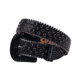 Belts Fashion Kids Rhinestones Belt Diamond Waist Strap Boys And Girls Waistband Crystal Studded Leather For Children Jeans Pants