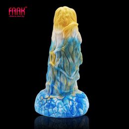 Nxy Sex Products Dildos Case 2022 Collection Sucker Dildo Western Mythology Ent Erotic Design Anaal Plug Taurus Art Color Silicon Games for Women 1227