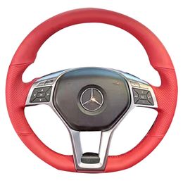 DIY automobile hand sewn steering wheel cover is suitable for Mercedes Benz A-class C-class E-class gla GLK