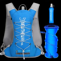 Soft Flask 10L Hydration Running Vest BackpackTrail Ultra Running Vest Pack Marathon Cycling Rucksack Bag 500ml