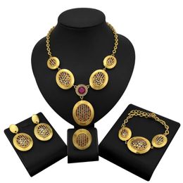 Earrings & Necklace Yulail African Beads Jewelry Sets For Women Bracelet Ring Female Party Wedding Accessories Wholesale
