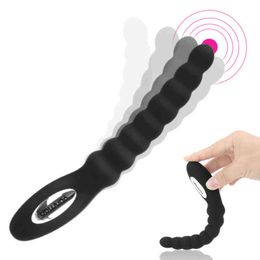 Nxy Vibrators Sex 10 Speed Anal Dildo Butt Plug Dual Motor Silicone Unisex Toys for Women Men Tools Couples 1220