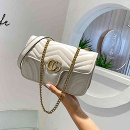 74% OFF bag Designer bags Outlet Store new long Purse Mini hand water ripple one shoulder slanting chain women's bagYK2E