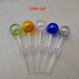 Colourful Glass Oil Burner Pipe Glass Tube Smoking Pipes Tobacco Herb Glass Oil Nails Hand Pipes for Smoking