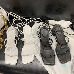 2021 frau Sandalen Mode Gladiator Damen Hohe Ferse Schuhe Cross Strap Hausschuhe Für Weibliche frauen Rutschen Beiläufige Dame