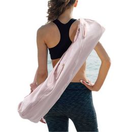 High Quality Multi-Function Pink Yoga Bag Large Capacity Storage Shoulder Thickened Mat Sports Fitness Q0705