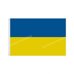 Ukraine Flags National Polyester Banner Flying 90 * 150cm 3 x 5ft Flag All Over The World Worldwide Outdoor can be Customised