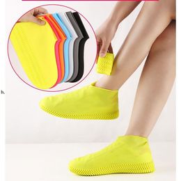 Disposable Covers Boots Waterproof Shoe Cover Silicone Material Unisex Shoes Protectors Rain Indoor Outdoor Rainy Days Reusable RRB13931