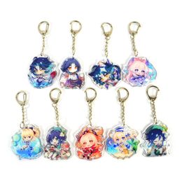 Game Genshin Impact Keychain Accessories Key Chain Cartoon Pendant G1019