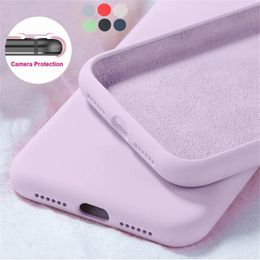 Cases For Samsung Galaxy S20 FE 5G Case Soft Candy Colour Liquid Silicone Phone Back Cover For Samsung S20 Plus Ultra Case