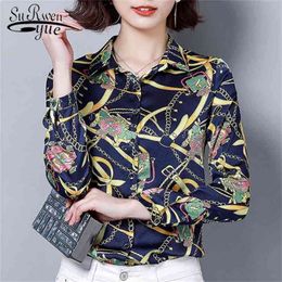 fashion print chiffon blouse womens tops and blouses shirt vintage long sleeve shirts plus size top blusas 2230 50 210521