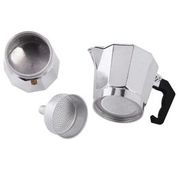 Aluminium Stove-top Moka Pot Italian Espresso Coffee Maker with Philtre Cafeteira Expresso Percolator 3cup 6cup 9cup 12cup 210423218S