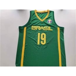 00980098rare Basketball Jersey Men Youth women Vintage Brasil Leandro Barbosa College Size S-5XL custom any name or number