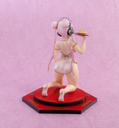 18cm Emon Restaurant Series Super Sonico China DrVer. Sexy Anime Figure Super Sonico Mandarin DrPVC Action Figure Toys X0526